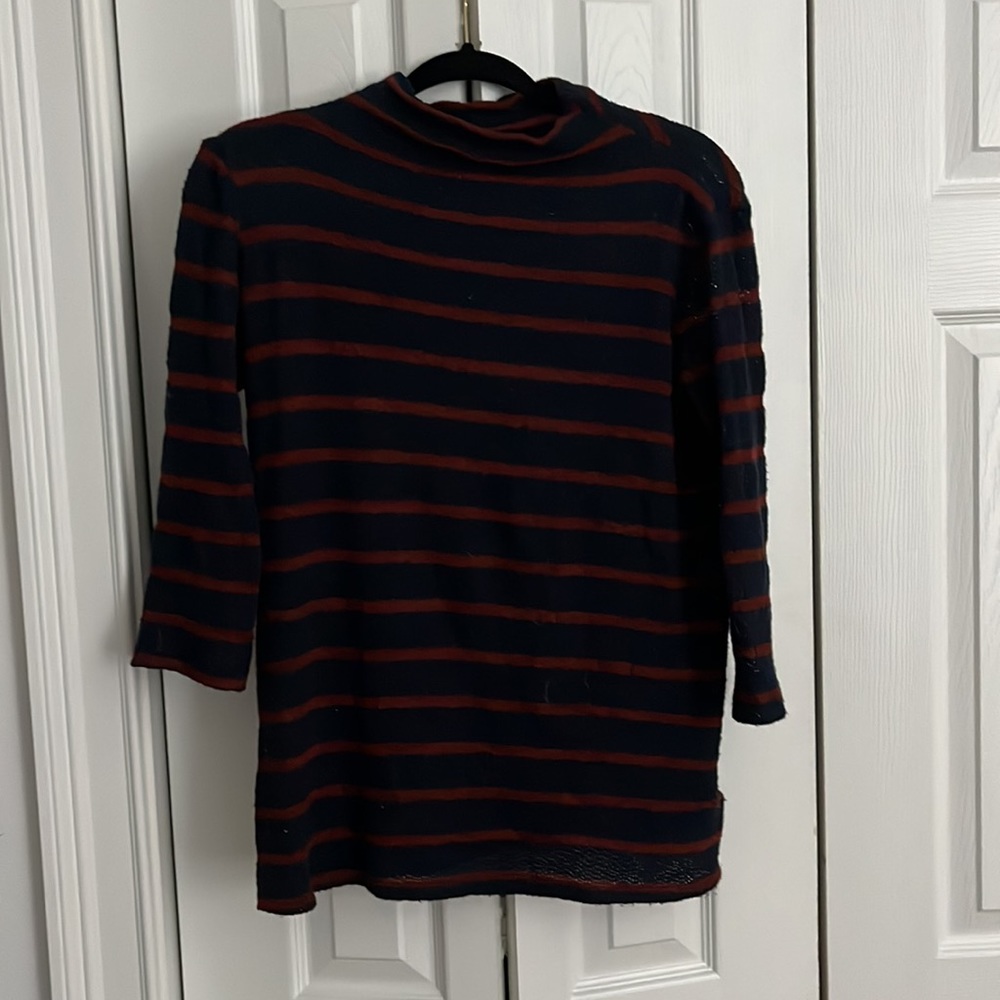 URBAN OUTFITTERS STRIPED MOCK NECK SWEATER